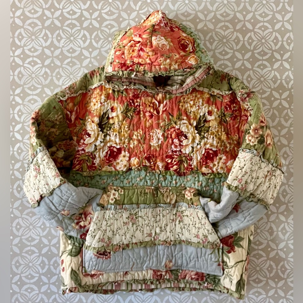 Handmade Floral Patchwork Hoodie